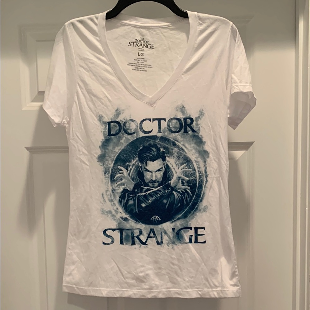Doctor Strange White Graphic T-Shirt